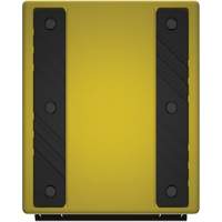 Cale de roue ultra-robuste pour l'exploitation mini&egrave;re Checkers Safety, PEHD, Jaune, 14-1/2" la x 17-1/2" p x 16" h Distribution Jean Lapalme