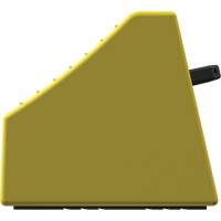 Cale de roue ultra-robuste pour l'exploitation mini&egrave;re Checkers Safety sans support, PEHD, Jaune, 14-1/2" la x 17-1/2" p x 16" h Distribution Jean Lapalme