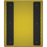 Cale de roue ultra-robuste pour l'exploitation mini&egrave;re Checkers Safety sans support, PEHD, Jaune, 14-1/2" la x 17-1/2" p x 16" h Distribution Jean Lapalme