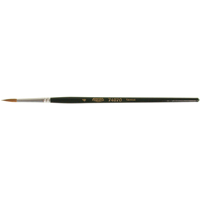 Pinceau d'artiste, Largeur de la brosse de 1/8", Martre rouge, Manche &agrave; Bois Distribution Jean Lapalme