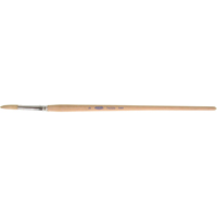 Pure White Bristle Round Marking Paint Brush, 1/4" Brush Width, White China, Wood Handle Distribution Jean Lapalme