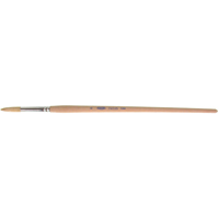 Pure White Bristle Round Marking Paint Brush, 9/32" Brush Width, White China, Wood Handle Distribution Jean Lapalme