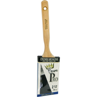 Pinceau &agrave; soies angulaires Crown Pro, Soies, Manche Bois, Largeur de 2-1/2" Distribution Jean Lapalme