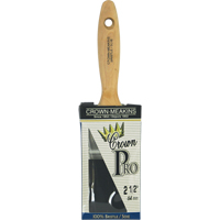 Pinceau &agrave; soies angulaires Crown Pro, Soies, Manche Bois, Largeur de 2-1/2" Distribution Jean Lapalme