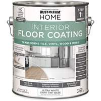 Couche de fond pour syst&egrave;me de rev&ecirc;tement de plancher int&eacute;rieur &agrave; la maison, 3,61 L, &agrave; l'eau, Tr&egrave;s mat, Base &agrave; teinter/Blanc Distribution Jean Lapalme