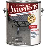 Stoneffects Decorative Concrete Coating, 3.4 L, Solvent-Based, Textured, Grey Distribution Jean Lapalme
