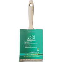 Pinceau pour murs et moulures One Coat, Soie blanche, Manche Bois, Largeur de 4" Distribution Jean Lapalme
