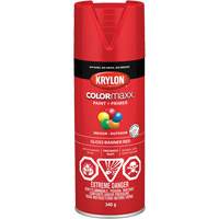 Appr&ecirc;t + peinture COLORmaxx, Rouge banni&egrave;re, Brillant, 12 oz, Canette a&eacute;rosol Distribution Jean Lapalme
