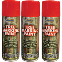 Peinture fluorescente pour marquer les arbres Aervoe 690, Rouge fluorescent, 16 oz Distribution Jean Lapalme