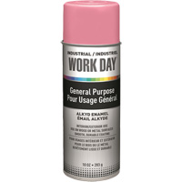 Peinture industrielle Work Day, Rose, Brillant, 10 oz, Canette a&eacute;rosol Distribution Jean Lapalme