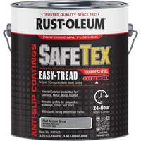 SafeTex&reg; Easy-Tread Acrylic Coating, 1 gal., Water-Based, Flat Finish/Textured, Grey Distribution Jean Lapalme