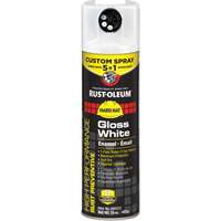 5-in-1 Rust Preventive Spray Enamel, White, Gloss, 15 oz., Aerosol Can Distribution Jean Lapalme
