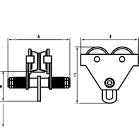 Chariots ajustables, 1000 lb (0,5 tonne) Distribution Jean Lapalme