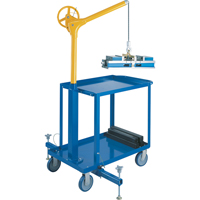Tall Industrial Lifting Device with Mobile Cart, 500 lbs. (0.25 tons) Capacity Distribution Jean Lapalme