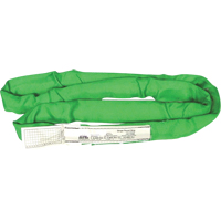 Round Slings, Green, 2" W x 4' L, 6000 lbs. Vertical Load Distribution Jean Lapalme
