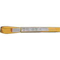 &eacute;lingues de levage en nylon, Pli Simple, Oeillet double, Type 3, 2" la x 3' lo, Limite de charge verticale 3100 lb Distribution Jean Lapalme
