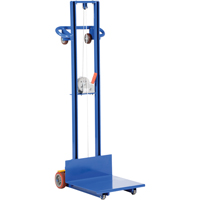 Platform Lift Stacker, Hand Winch Operated, 400 lbs. Capacity, 58" Max Lift Distribution Jean Lapalme