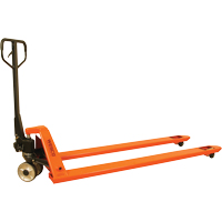 Long Fork Pallet Truck, 70" L x 27" W, 4400 lbs. Capacity Distribution Jean Lapalme