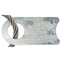 &eacute;lingue de levage &agrave; c&acirc;ble m&eacute;tallique - deux boucles Distribution Jean Lapalme