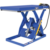 Table &eacute;l&eacute;vatrice &agrave; ciseaux hydraulique, Acier, 60" lo x 30" la, Cap. 3000 lb Distribution Jean Lapalme