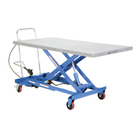 Table &eacute;l&eacute;vatrice &agrave; ciseaux hydraulique pneumatique, Acier, 63" lo x 31-1/2" la, Cap. 1000 lb Distribution Jean Lapalme