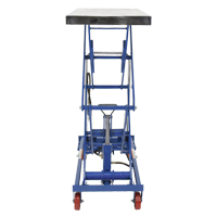 Table &eacute;l&eacute;vatrice &agrave; ciseaux hydraulique pneumatique, Acier, 35-1/2" lo x 20" la, Cap. 800 lb Distribution Jean Lapalme