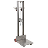Platform Lift Stacker, Hand Winch Operated, 400 lbs. Capacity, 58" Max Lift Distribution Jean Lapalme