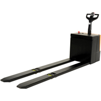 Fully Powered Electric Pallet Truck With  Stand-On Platform, 4500 lbs. Cap., 96" L x 30" W Distribution Jean Lapalme