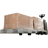 Fully Powered Electric Pallet Truck With  Stand-On Platform, 4500 lbs. Cap., 96" L x 30" W Distribution Jean Lapalme