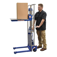 Hefti-Lift Load Stacker, Foot Pump Operated, 880 lbs. Capacity, 59" Max Lift Distribution Jean Lapalme