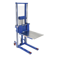 Hefti-Lift Load Stacker, Foot Pump Operated, 1500 lbs. Capacity, 63" Max Lift Distribution Jean Lapalme