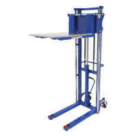 Hefti-Lift Load Stacker, Foot Pump Operated, 1500 lbs. Capacity, 63" Max Lift Distribution Jean Lapalme