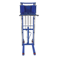 Hefti-Lift Load Stacker, Foot Pump Operated, 1500 lbs. Capacity, 63" Max Lift Distribution Jean Lapalme