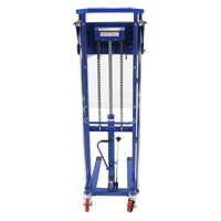 Hefti-Lift Load Stacker, Foot Pump Operated, 1500 lbs. Capacity, 63" Max Lift Distribution Jean Lapalme