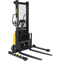 Fork Lift Stacker, Electric Operated, 2000 lbs. Capacity, 63" Max Lift Distribution Jean Lapalme