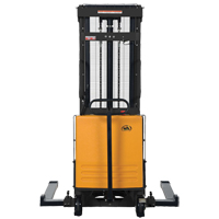 Fork Lift Stacker, Electric Operated, 2000 lbs. Capacity, 118" Max Lift Distribution Jean Lapalme