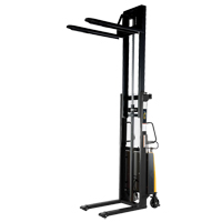 Fork Lift Stacker, Electric Operated, 2000 lbs. Capacity, 118" Max Lift Distribution Jean Lapalme