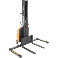 Narrow Mast Powered Lift Stacker, Electric Operated, 1000 lbs. Capacity, 63" Max Lift Distribution Jean Lapalme