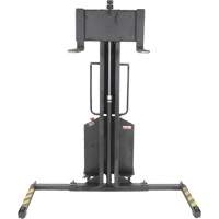 Narrow Mast Powered Lift Stacker, Electric Operated, 1000 lbs. Capacity, 63" Max Lift Distribution Jean Lapalme