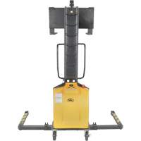 Narrow Mast Powered Lift Stacker, Electric Operated, 1000 lbs. Capacity, 63" Max Lift Distribution Jean Lapalme
