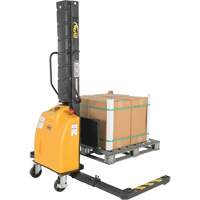 Narrow Mast Powered Lift Stacker, Electric Operated, 1000 lbs. Capacity, 63" Max Lift Distribution Jean Lapalme