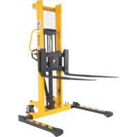 Manual Hydraulic Stacker, Hand Pump Operated, 2000 lbs. Capacity, 63" Max Lift Distribution Jean Lapalme