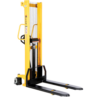 Manual Hydraulic Stacker, Hand Pump Operated, 2000 lbs. Capacity, 63" Max Lift Distribution Jean Lapalme