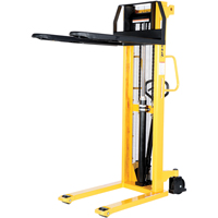 Manual Hydraulic Stacker, Hand Pump Operated, 2000 lbs. Capacity, 63" Max Lift Distribution Jean Lapalme