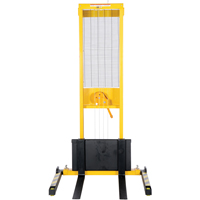 Manual Stacker, Hand Winch Operated, 770 lbs. Capacity, 60" Max Lift Distribution Jean Lapalme