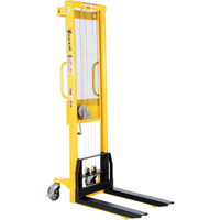 Manual Stacker, Hand Winch Operated, 770 lbs. Capacity, 60" Max Lift Distribution Jean Lapalme