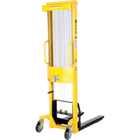 Manual Stacker, Hand Winch Operated, 770 lbs. Capacity, 60" Max Lift Distribution Jean Lapalme