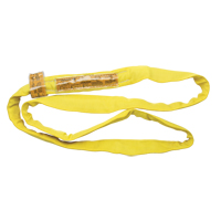&eacute;lingue de levage en polyester ronde, Jaune, 2-1/2" la x 3' lo, 9000 lb Charge verticale Distribution Jean Lapalme