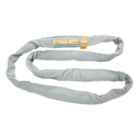 &eacute;lingue de levage en polyester ronde, Gris, 4" la x 6' lo, 32000 lb Charge verticale Distribution Jean Lapalme