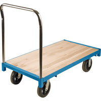 Chariots à plate-forme en bois